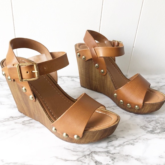 Topshop Shoes - New Topshop Waterfall Wooden Wedges
